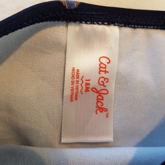 Cat & Jack 18 months 2 piece swim suit hearts - Picture 4 of 5